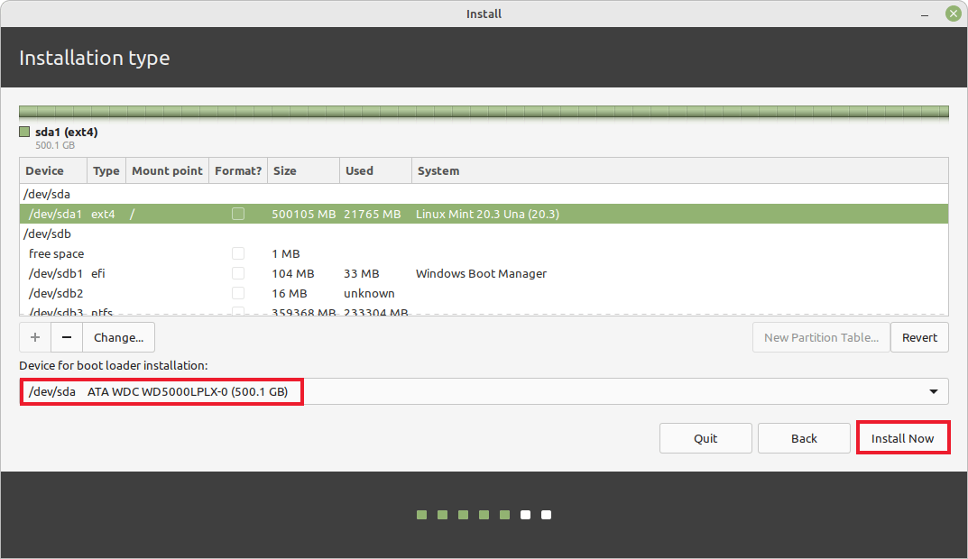 Bootloader-Location