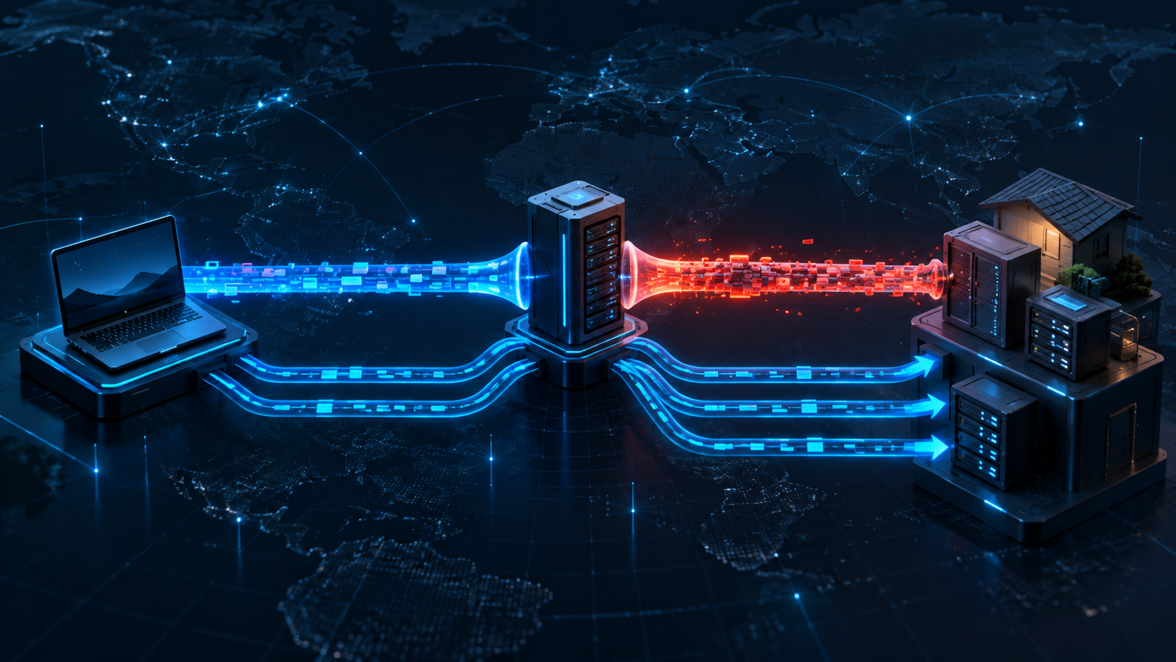 一次 4 Mbit/s 下载，为什么让内网穿透延迟从 40ms 卡到 180ms？